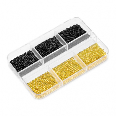 UNGHII - Cupio Set caviar unghii Black&Gold