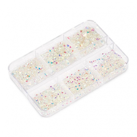 Nail ART - Cupio Set perlute unghii White AB