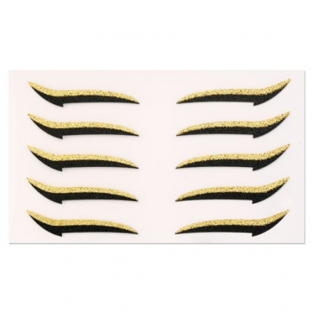 MACHIAJ - Cupio Stickere pentru eyeliner Black&Gold