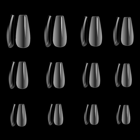 Cupio Tipsuri full nail dizolvabile set 240buc - Balerina [1]