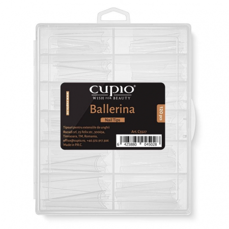 UNGHII - Cupio Tipsuri reutilizabile pentru extensii RevoShapes Ballerina 120buc
