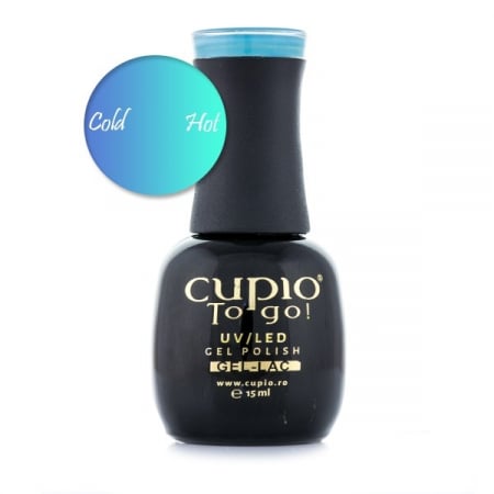 Unghii tehnice - Cupio Oja semipermanenta termica To Go! Lagoona 15ml