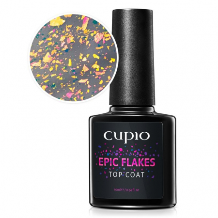 Oja semipermanenta - Cupio Top Coat Epic Flakes 10ml
