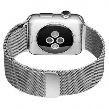 Curea metalica pentru Apple Watch Loomax, bratara compatibila cu Apple Watch, 42 / 44 mm Silver [2]