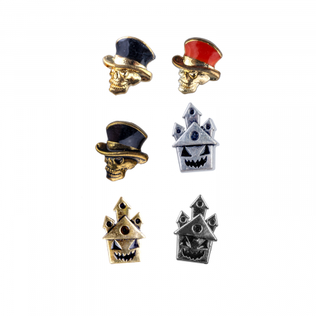 Decor metalic pentru unghii pentru Halloween, set 30 de bucati, nr. 6 [2]