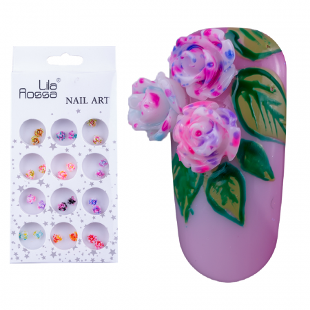 Decoratiuni pentru unghii "Floare", Lila Rossa [4]