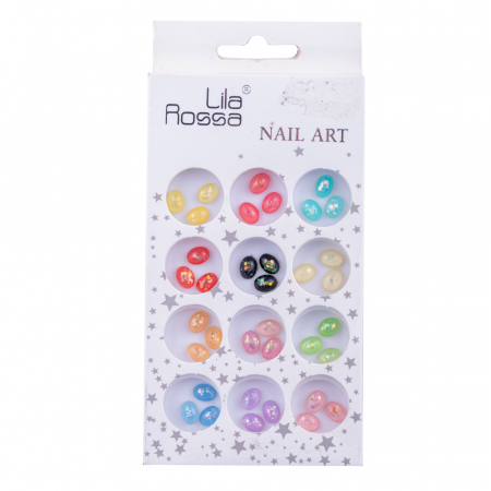 UNGHII - Decoratiuni pentru unghii Lila Rossa, model pietre cu sclipici