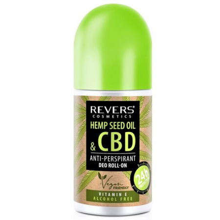 Import - Deodorant roll-on antitranspiratie CDB si vitamina E, fara alcool Revers, 50 ml