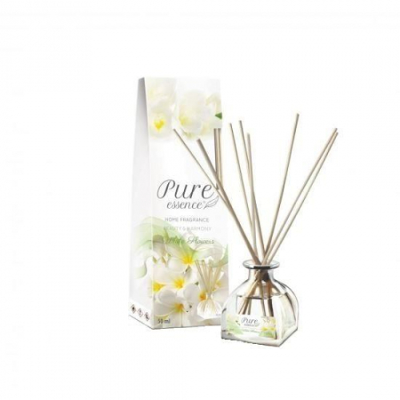 ACASA - Difuzor cu betisoare parfumate Pure Essence, Flori Albe, Revers, 50 ml
