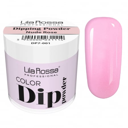 UNGHII - Dipping powder color, Lila Rossa, 7 g, 001 nude rose
