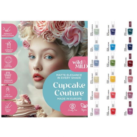 Import - Display cu 36 bucati Lac de unghii Cupcake Couture, Wild & Mild