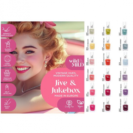 Import - Display cu 36 bucati Lac de unghii Pastel Paradise, Wild & Mild
