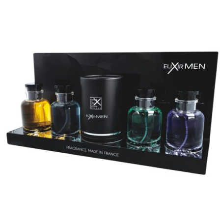 Import - Display pentru expunere parfum Elixir Men, Cote d'Azur, 4 sortimente 100ml