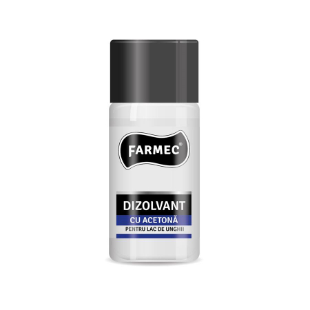 Dizolvant cu acetona pentru lacul de unghii Farmec 50 ml