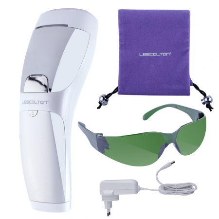 Epilator IPL Lescolton cu lentile de safir, epilare definitiva, 400.000 pulsatii, 5 trepte de putere, alb [3]