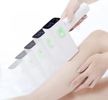 Epilator IPL Lescolton cu maner si touchscreen, epilare definitiva, functie de racire 360 grade, 400.000 pulsatii, 4 in 1, 10 trepte putere, alb [1]