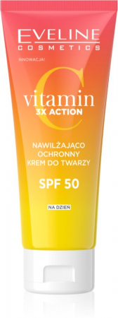 Ser, elixir - Crema de zi hidratanta EVELINE Vitamin C 3x Action SPF50 30ml