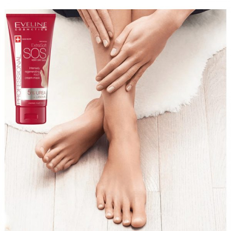 Crema-masca regeneranta pentru picioare EVELINE COSMETICS Extra Soft SOS 100ml [1]
