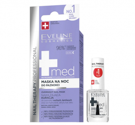 UNGHII - Tratament pentru unghii casate și uscate EVELINE Med+ Nail Therapy 12ml