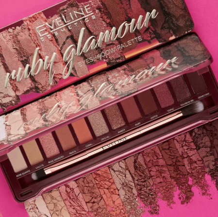 Paleta farduri ochi EVELINE Ruby Glamour [4]