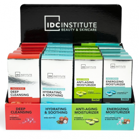 Expozitor cu 16 produse ingrijire personala barbati, IDC Institute 308900 [1]