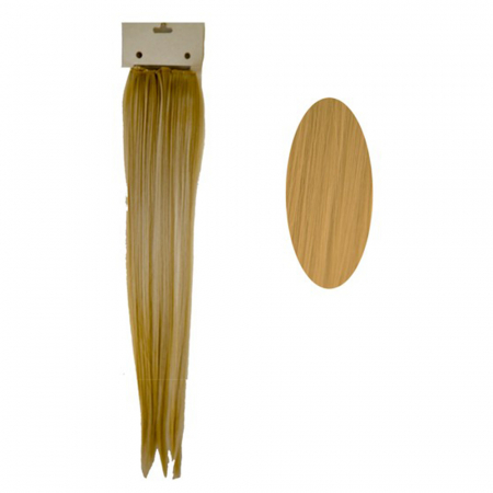 Extensii - Extensie clip-on Lila Rossa, 60 cm, cu 2 clipsuri, blond inchis