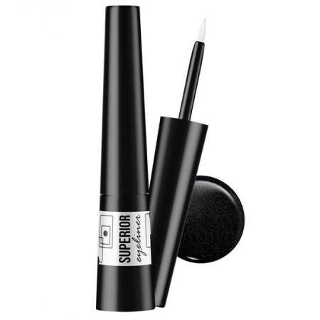 MACHIAJ - Eyeliner Superior rezistent la apa, Vipera, Nr. 04 Negru cu sclipici
