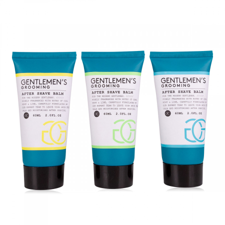CADOURI - Set cadou barbati, balsam after shave, 60ml after shave balm GENTLEMEN'S GROOMING in tube, fragrance: Cool Mint Lime, col. black/white/mint, PU 18 in display / 36 in export carton, set cadou craciun