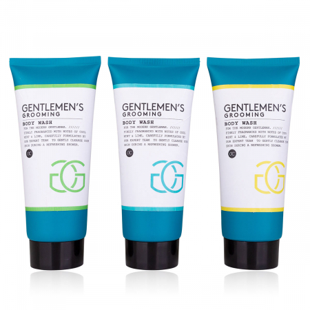 CADOURI - Set cadou barbati, gel de dus, 200ml body wash GENTLEMEN'S GROOMING in tube, fragrance: Cool Mint Lime, col. black/white/mint, PU 6/24, set cadou craciun