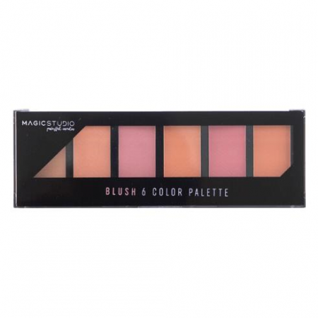MACHIAJ - Fard de obraz Bright Palette Magic Studio 25551, 6 culori, 27 g