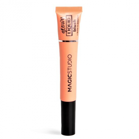 Import - Fard de obraz lichid cu aplicator Glowy, Magic Studio 32007, piersica, 11ml
