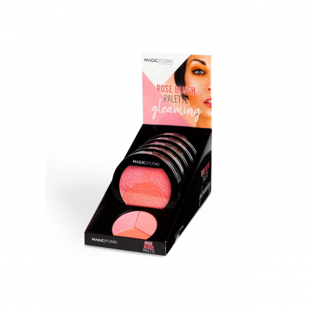 Fard de obraz Rose Blush Palette, Magic Studio, 20 g [2]