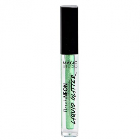 Import - Fard de pleoape Neon Liquid Glitter Magic Studio 32009, 5 ml, verde