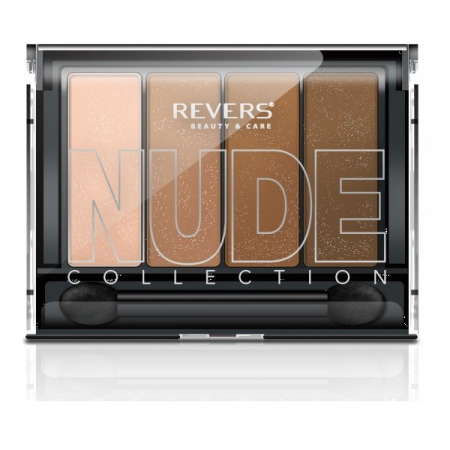 Fard de ochi - Fard de pleoape Gallant, Nude Collection, 4 culori, sidefate, nr 09P