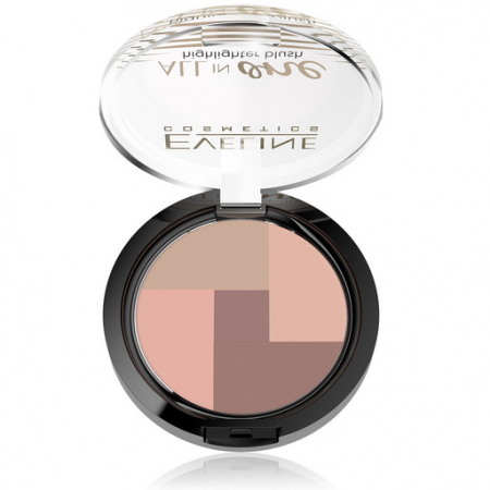 Fard iluminator si blush EVELINE COSMETICS Mozaic All In One [1]