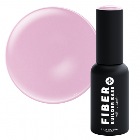Oja semipermanenta - Fiber Builder Base cu Vitamine, Lila Rossa, 7 g, Blushing