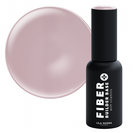 Oja semipermanenta - Fiber Builder Base cu Vitamine, Lila Rossa, 7 g, Sugar Pink