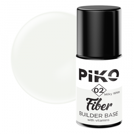 Fiber builder base cu Vitamine, Piko, 7 ml, Milky White [0]