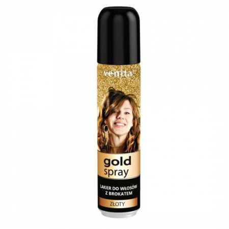 Vopsea par - Fixativ cu sclipici Venita, Auriu, 75ml