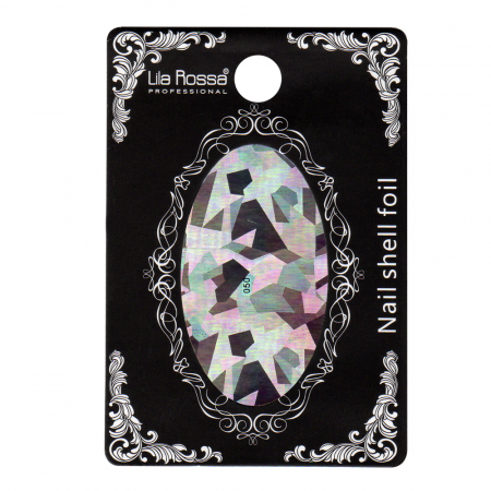 Folie decor unghii, Lila Rossa, cu adeziv, holografica, 050 [1]