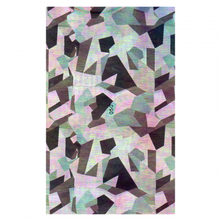 Folie decor unghii, Lila Rossa, cu adeziv, holografica, 050 [2]