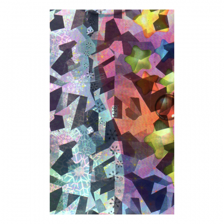 Folie decor unghii, Lila Rossa, cu adeziv, holografica, 126 [2]
