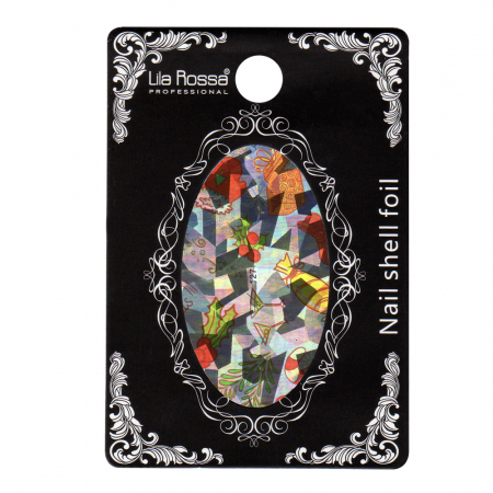 UNGHII - Folie decor unghii, Lila Rossa, cu adeziv, holografica, 127