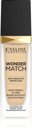 Fond de ten, Eveline Cosmetics, Wonder Match, 30ml, 05 Light Porcelain [0]