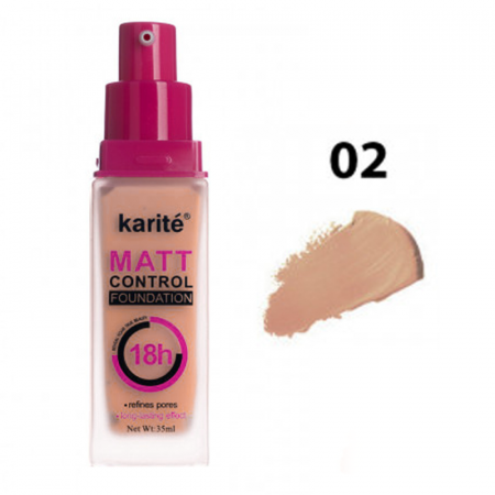 MACHIAJ - Fond de ten Karite Matt Control, 35 ml, nuanta 02