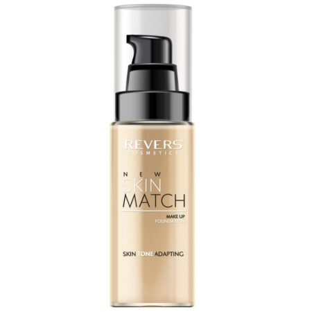 Import - Fond de ten matifiant New Skin Match, cu adaptare la nuanta pielii, Revers, 01, 30ml