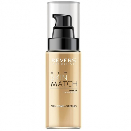 Import - Fond de ten matifiant New Skin Match, cu adaptare la nuanta pielii, Revers, 02, 30ml