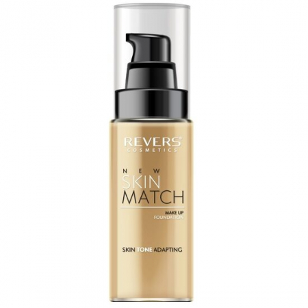 Import - Fond de ten matifiant New Skin Match, cu adaptare la nuanta pielii, Revers, 03, 30ml