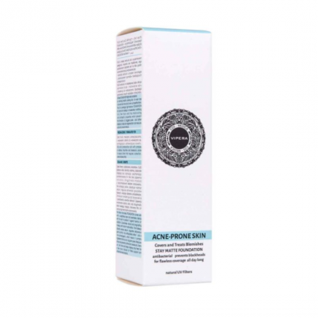 MACHIAJ - Fond de ten matifiant pentru ten gras si acneic Cos-Medica, Vipera, 04 Champagne, Bej, 25 ml