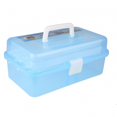 MACHIAJ - Geanta de plastic pentru depozitare, albastra